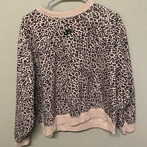Nike Leopard Print Crew Neck Sweatshirt